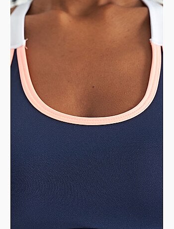 Top sportivo crop aderente senza maniche tommy