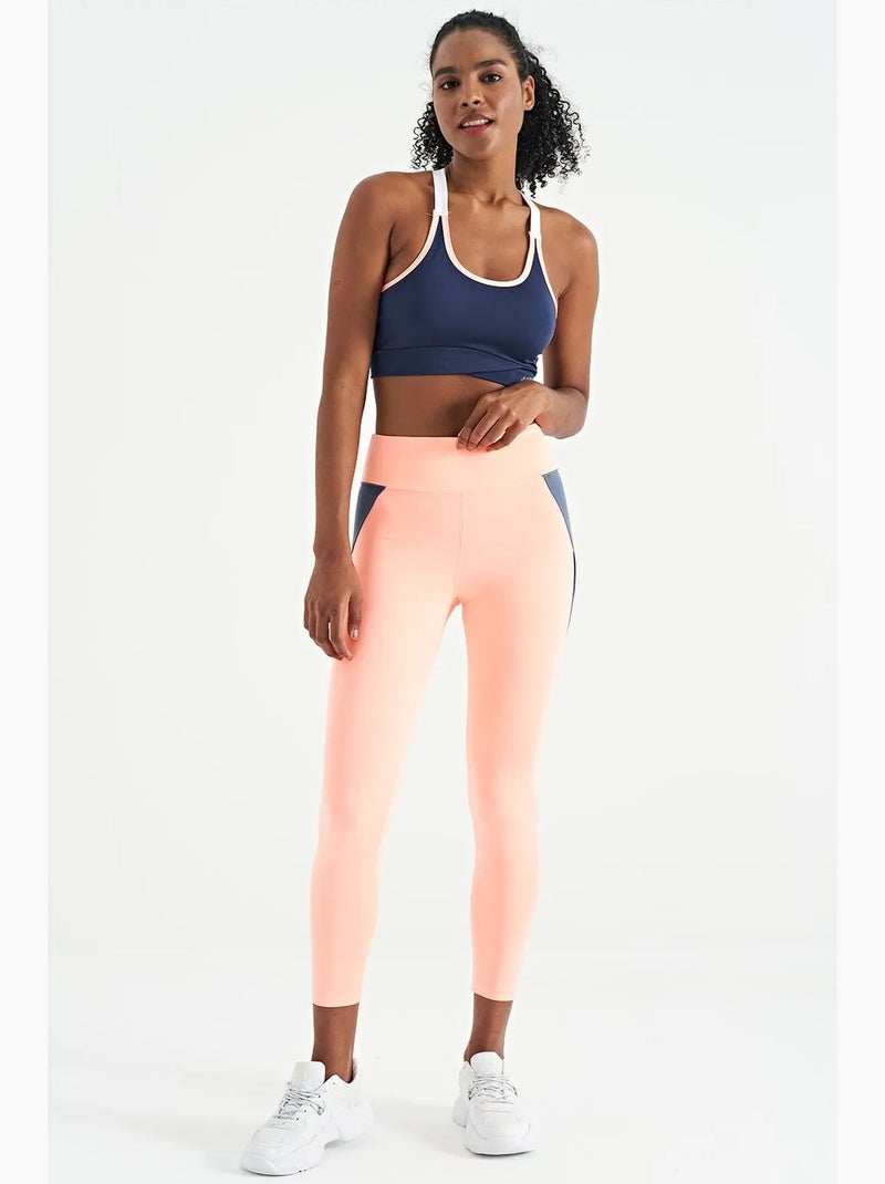 Top sportivo crop aderente senza maniche tommy Blu Rosa Bianco - Kiabi
