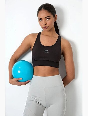 Top sportivo crop aderente senza maniche tommy