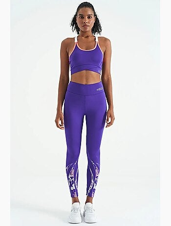 Top sportivo crop aderente senza maniche tommy