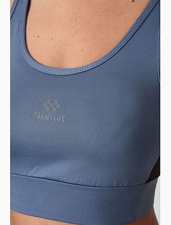 Top sportivo crop senza maniche aderente tommy