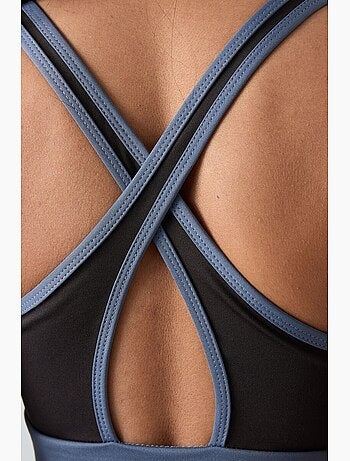 Top sportivo crop senza maniche aderente tommy