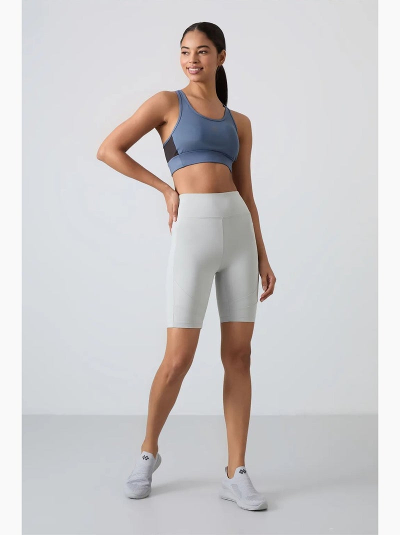 Top sportivo crop senza maniche aderente tommy Blu - Kiabi