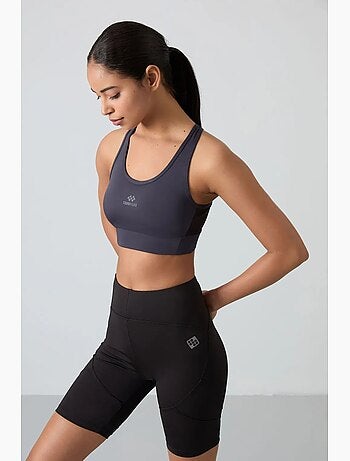Top sportivo crop senza maniche aderente tommy