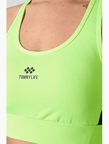 Top sportivo crop senza maniche aderente tommy
