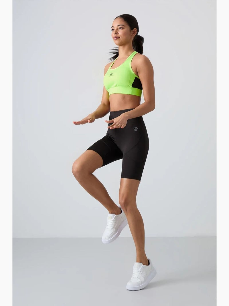 Top sportivo crop senza maniche aderente tommy Verde tiglio - Kiabi