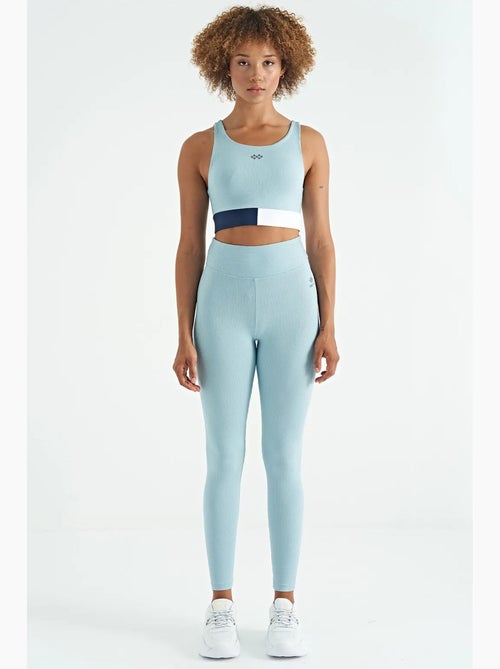 Top sportivo crop senza maniche color block tommy - Kiabi Top sportivo crop senza maniche color block tommy - Kiabi