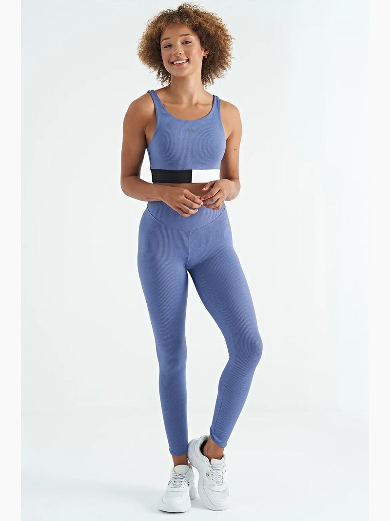 Top sportivo crop senza maniche color block tommy Blu Nero Bianco - Kiabi