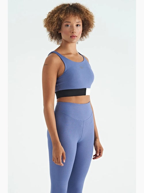 Top sportivo crop senza maniche color block tommy - Kiabi Top sportivo crop senza maniche color block tommy - Kiabi