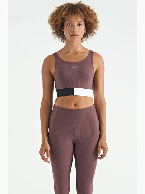 Top sportivo crop senza maniche color block tommy - Kiabi Top sportivo crop senza maniche color block tommy - Kiabi