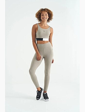 Top sportivo crop senza maniche color block tommy