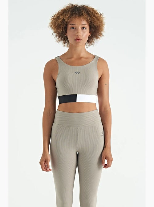 Top sportivo crop senza maniche color block tommy - Kiabi Top sportivo crop senza maniche color block tommy - Kiabi