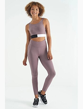 Top sportivo crop senza maniche color block tommy