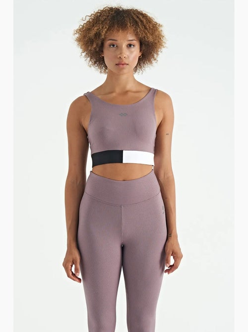 Top sportivo crop senza maniche color block tommy - Kiabi Top sportivo crop senza maniche color block tommy - Kiabi
