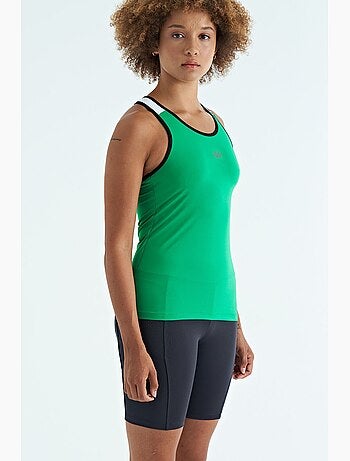 Top sportivo in maglia senza maniche tommy
