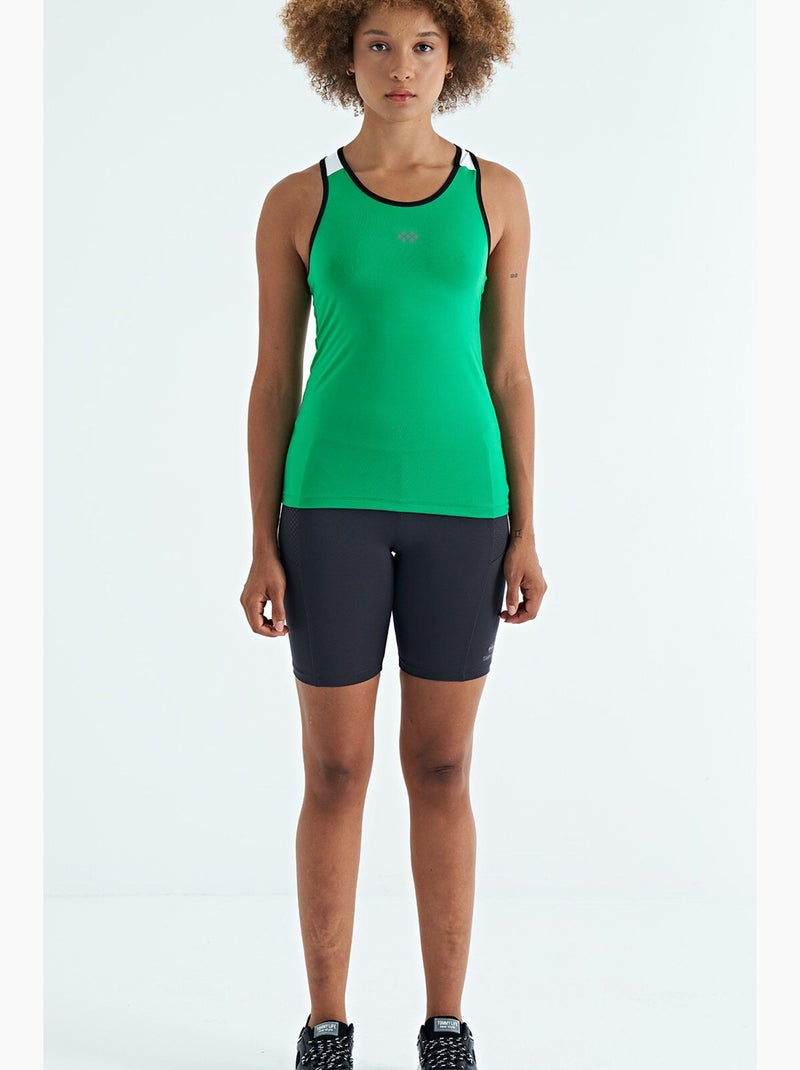 Top sportivo in maglia senza maniche tommy Verde - Kiabi