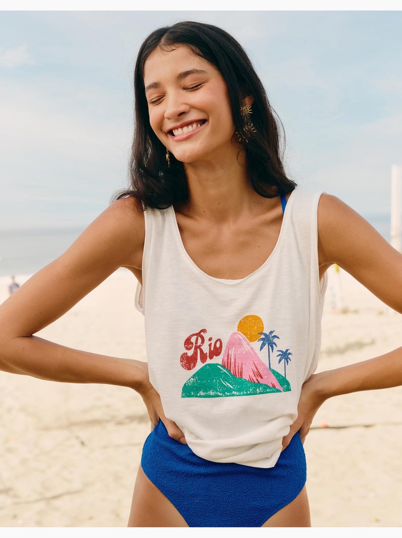 Top stampato, MO Fashion Bianco - Kiabi