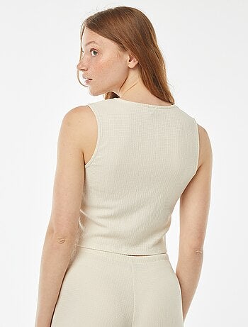 Top stile gilet da completo