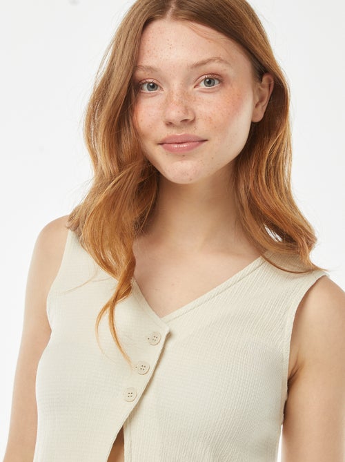 Top stile gilet da completo - Kiabi