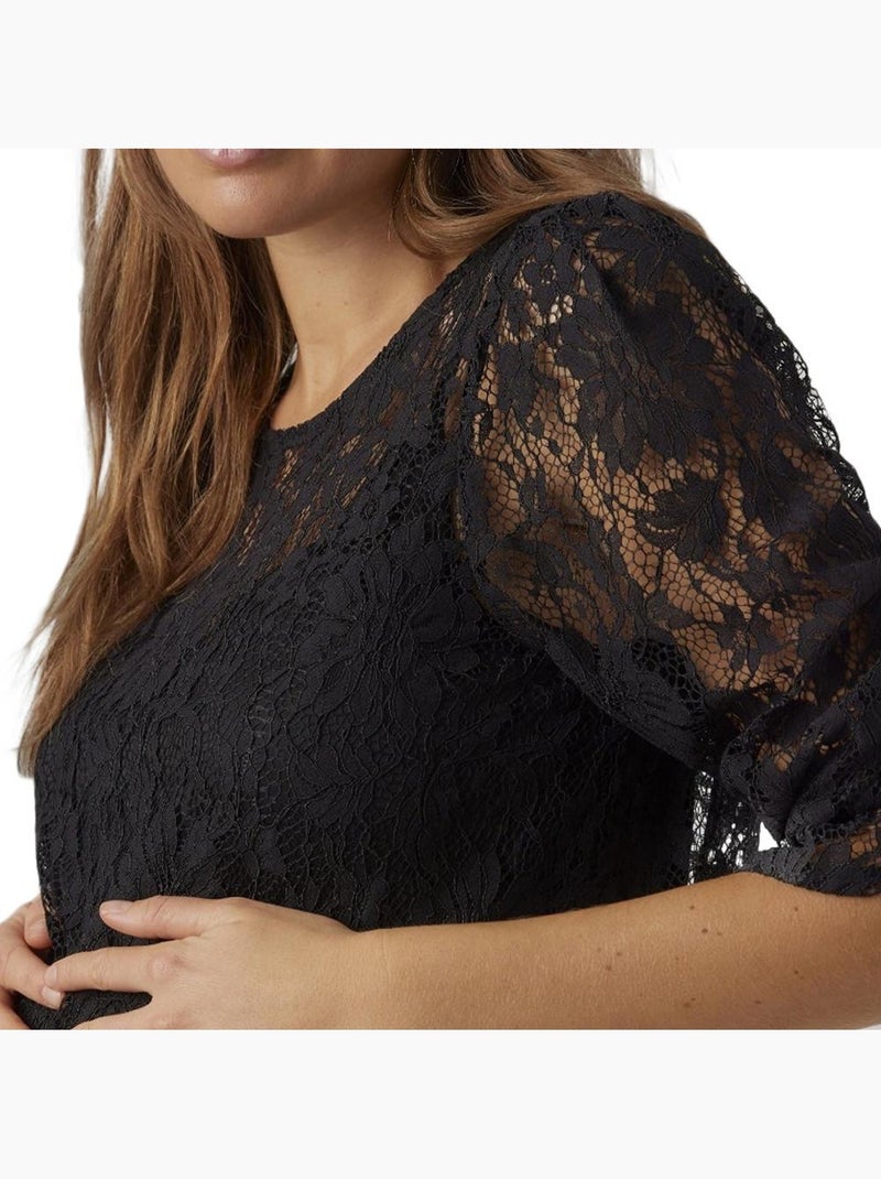 Top t-shirt premaman in pizzo vero moda Nero - Kiabi