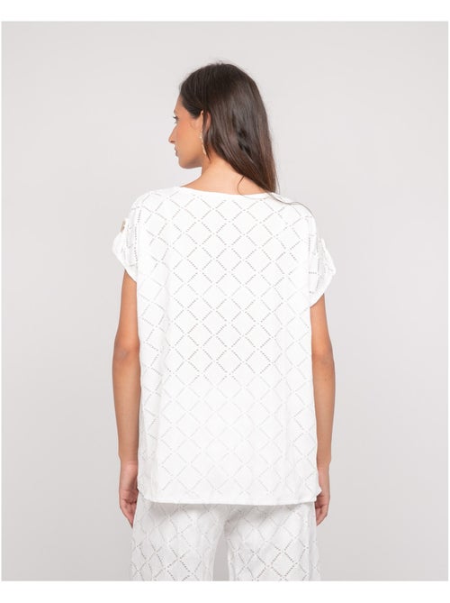 Top traforato a maniche corte FAVEUR - Kiabi Top traforato a maniche corte FAVEUR - Kiabi