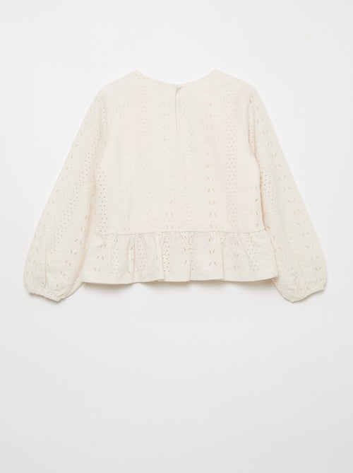 Top traforato con fiocchi decorativi - Kiabi