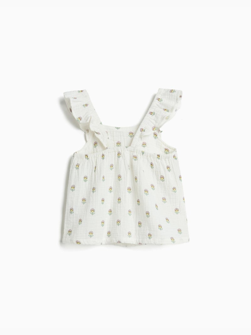 Toppa con volant, mo fashion Bianco - Kiabi