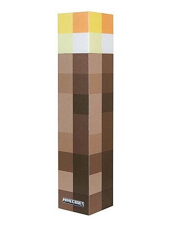 Torcia LED ricaricabile USB – 4 colori + supporto da parete "Roba" – Minecraft