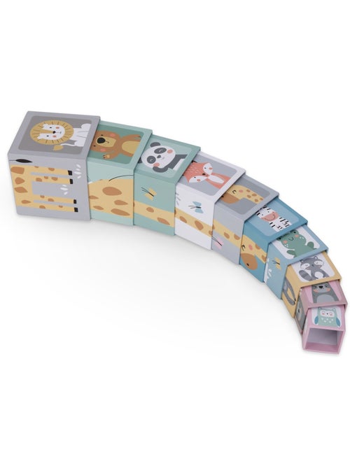 Torre da impilare 10 cubi animali numeri giocattolo apprendimento mamabrum - Kiabi Torre da impilare 10 cubi animali numeri giocattolo apprendimento mamabrum - Kiabi