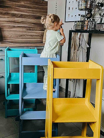 Torre d'apprendimento per bambini in rovere | tissi | tissi