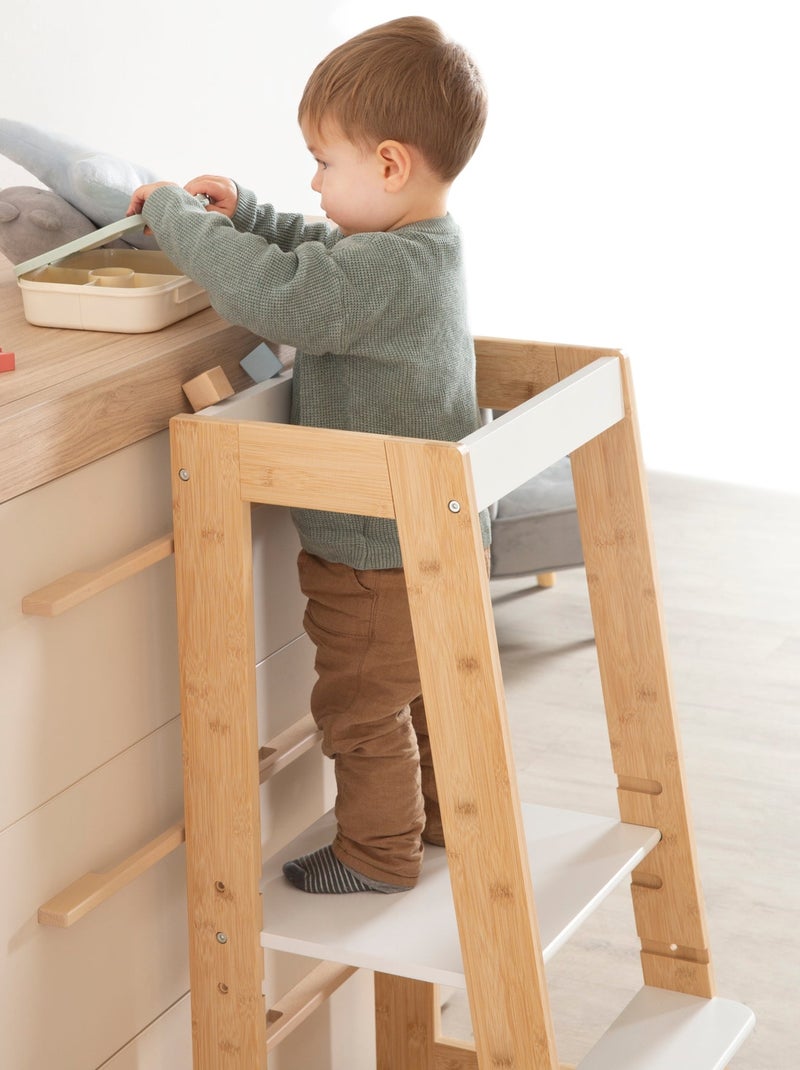 Torre di apprendimento evolutiva in bambù FSC® – ROBA Bianco Marrone - Kiabi