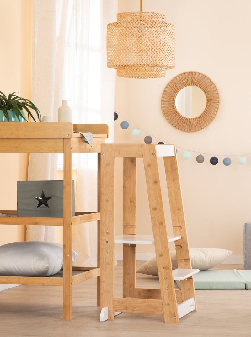 Torre di apprendimento evolutiva in bambù FSC® – ROBA Bianco Marrone - Kiabi