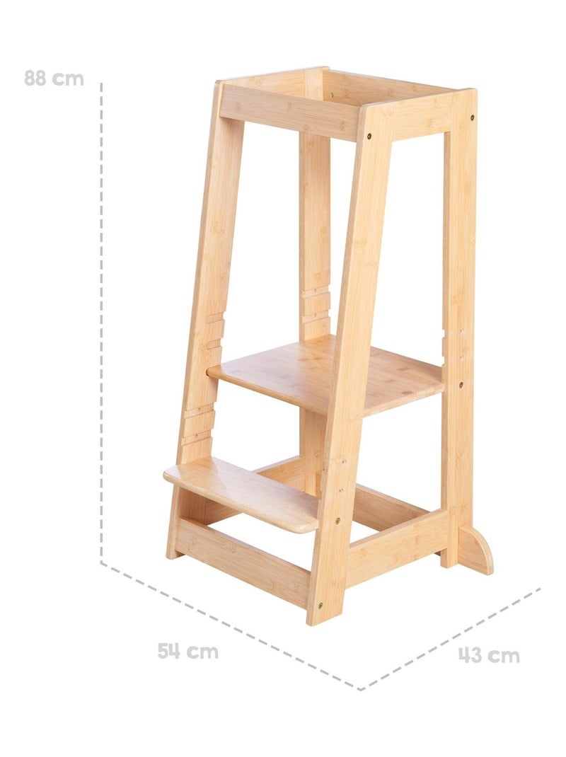 Torre di apprendimento evolutiva in bambù FSC® – ROBA Marrone chiaro - Kiabi