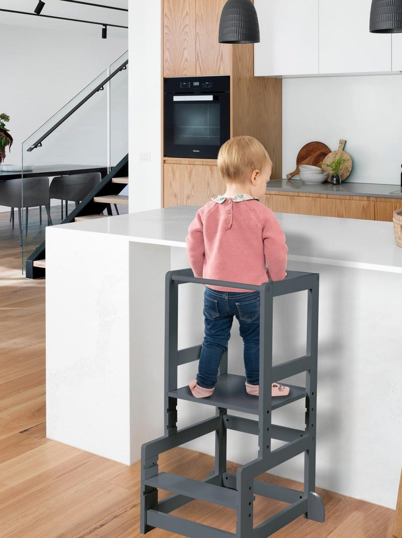 Torre di apprendimento evolutiva in legno – ROBA Grigio antracite - Kiabi