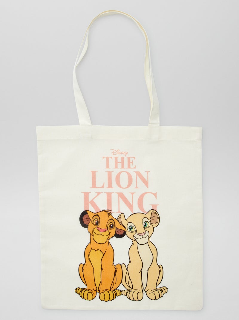 Tote bag 'Il Re Leone' 'Disney' BIANCO - Kiabi