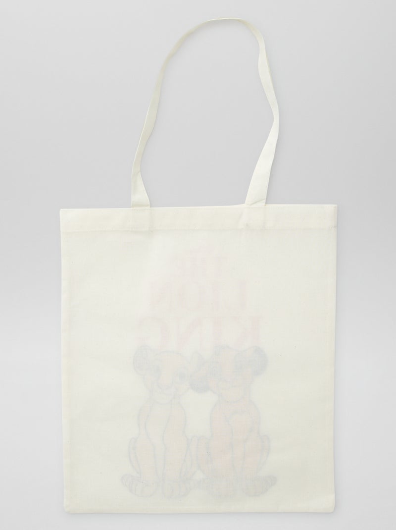 Tote bag 'Il Re Leone' 'Disney' BIANCO - Kiabi