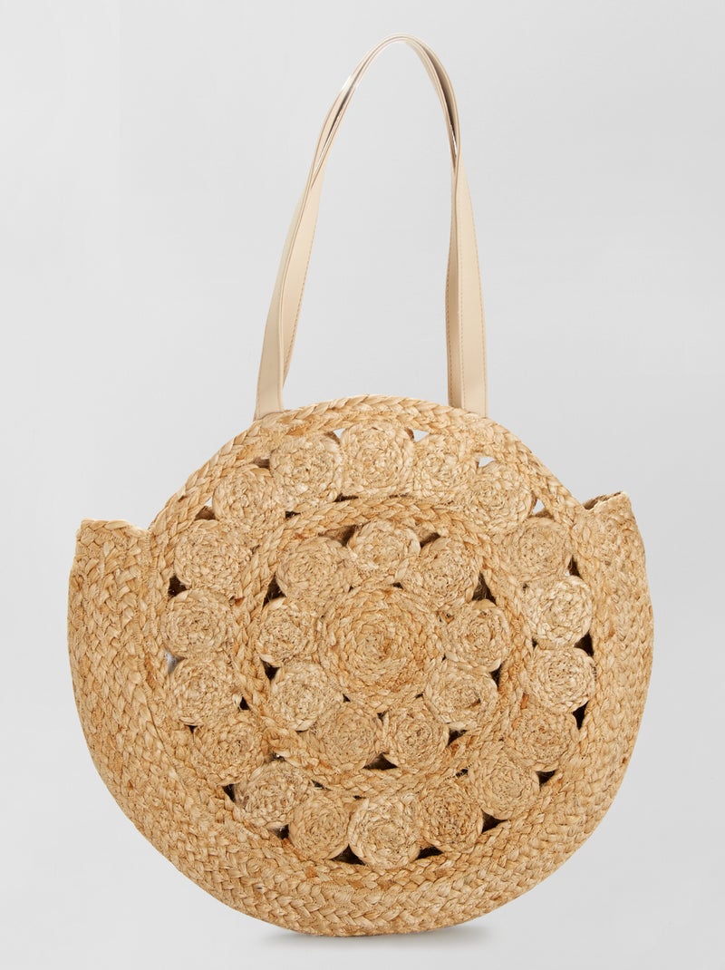 Tote bag in tela di iuta BEIGE - Kiabi