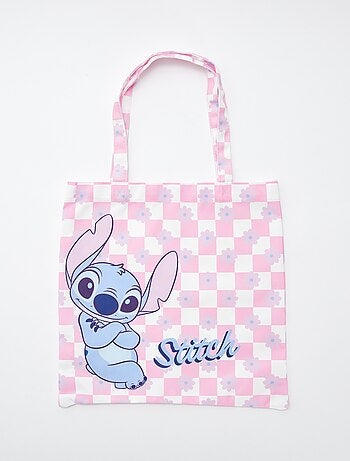 Tote bag quadretti vichy 'Stitch' 'Disney'