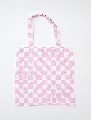 Tote bag quadretti vichy 'Stitch' 'Disney'