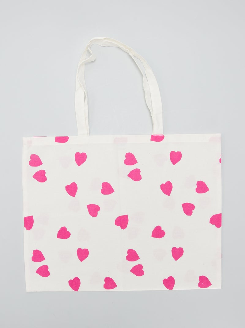 Tote bag stampata BIANCO - Kiabi