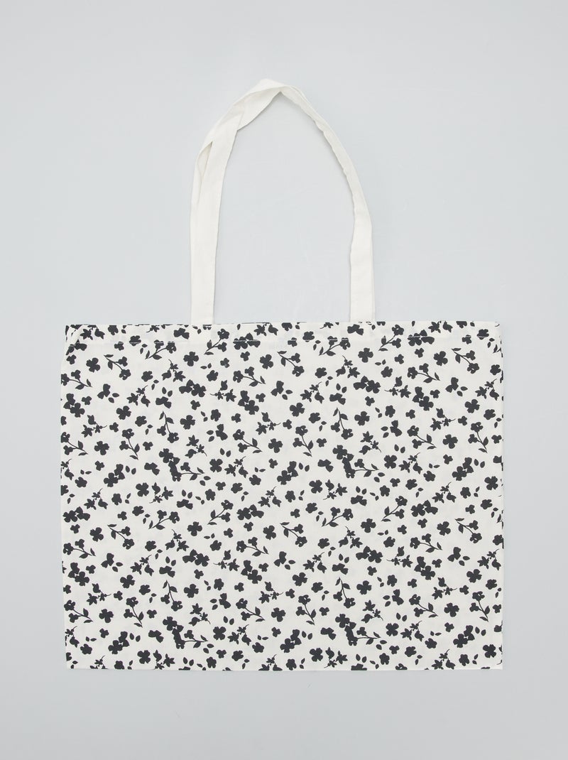 Tote bag stampata BIANCO - Kiabi