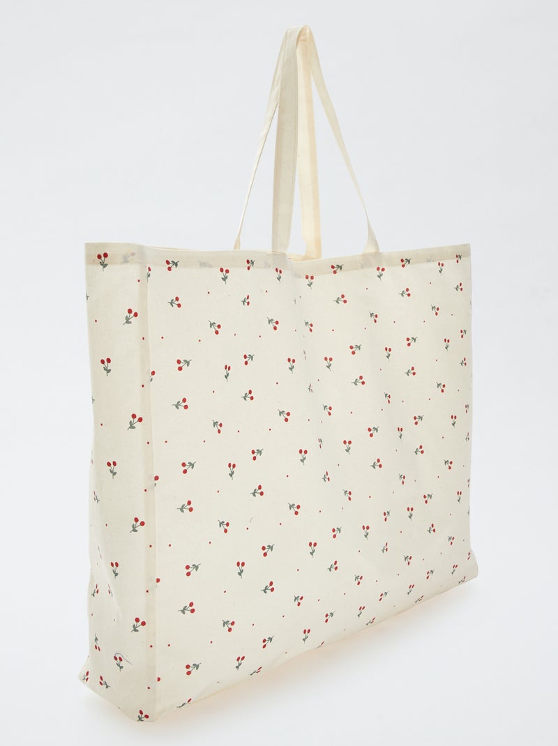 Tote bag XXL in tela BEIGE - Kiabi