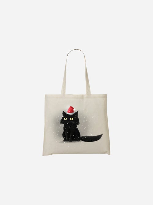 Totebag CHRISTMAS CAT - Kiabi