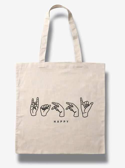 Totebag HAPPY - Kiabi