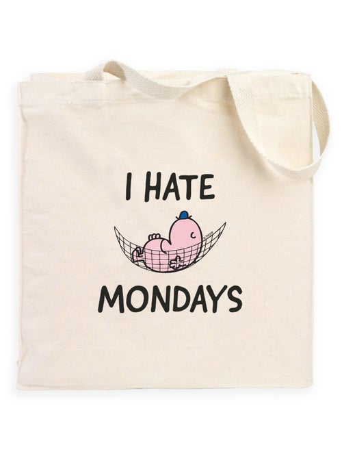 Totebag I HATE MONDAYS - Kiabi
