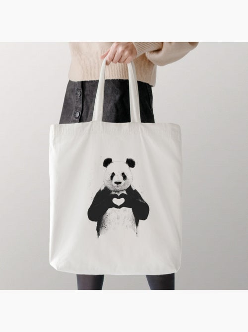 Totebag LOVE PANDA - Kiabi