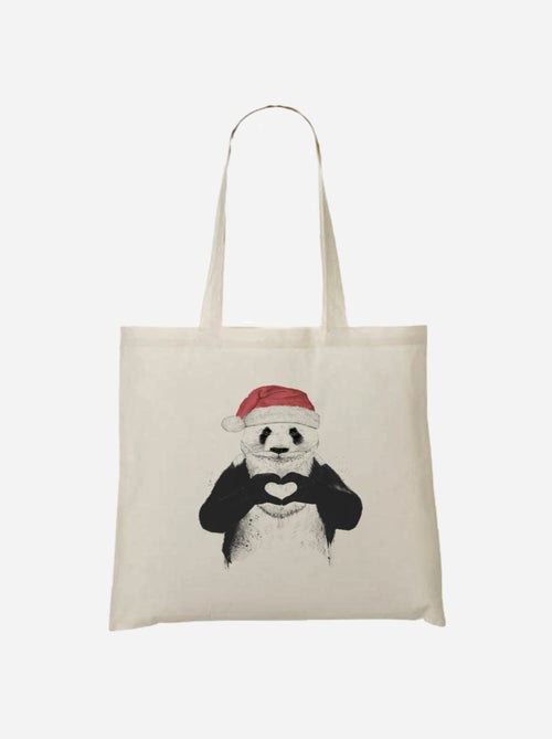 Totebag SANTA PANDA - Kiabi