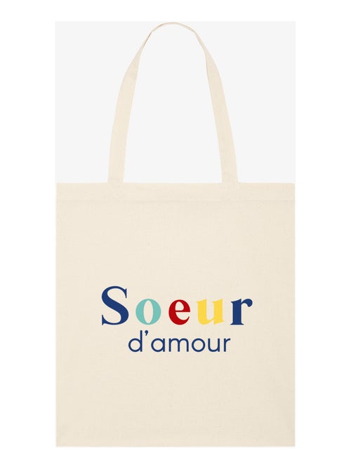 Totebag SŒUR D'AMOUR - Kiabi