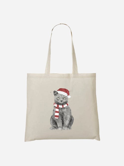 Totebag XMAS CAT - Kiabi