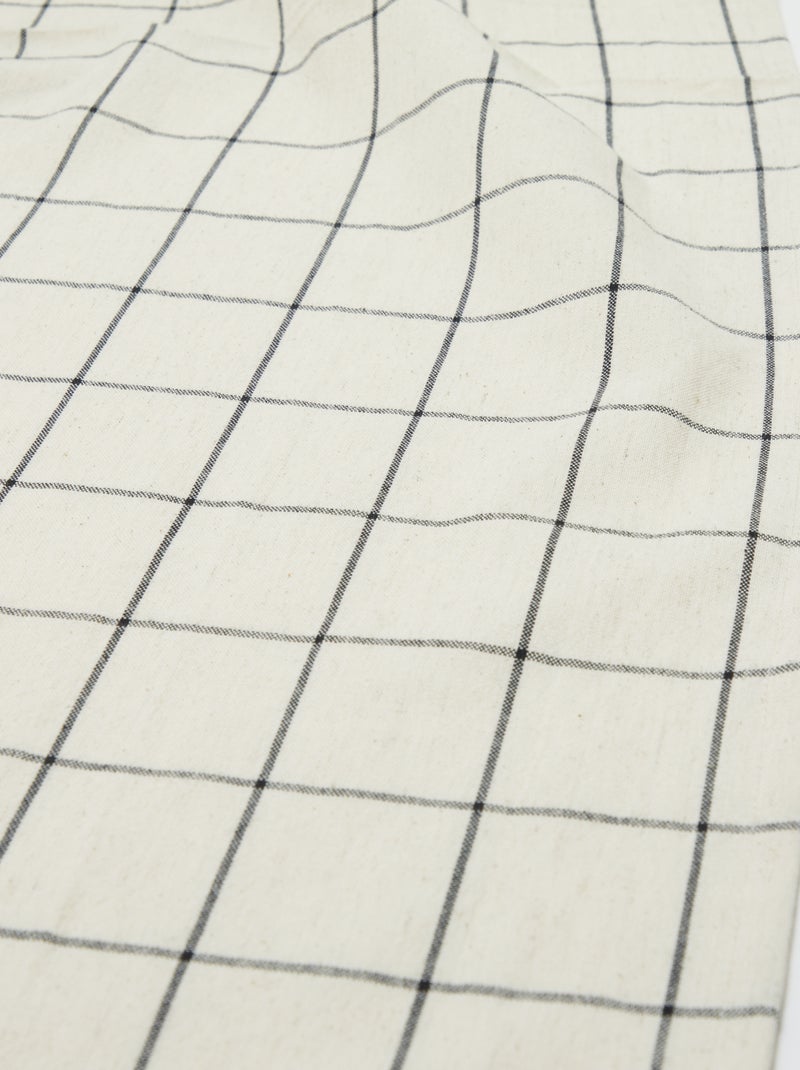 Tovaglia a quadri (155x155 cm) - Kiabi Home NERO - Kiabi